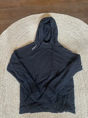 Bauer Black Hooded Pullover Sweatshirt